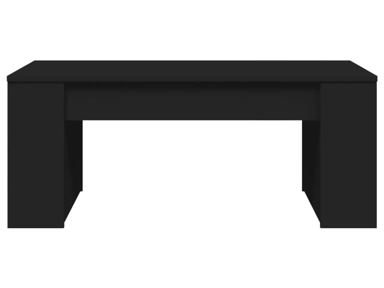 Billede 4 - Sofabord i konstrueret træ - 102 × 55 × 42 cm, sort