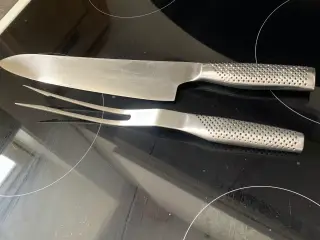 Stege gaffel og kniv