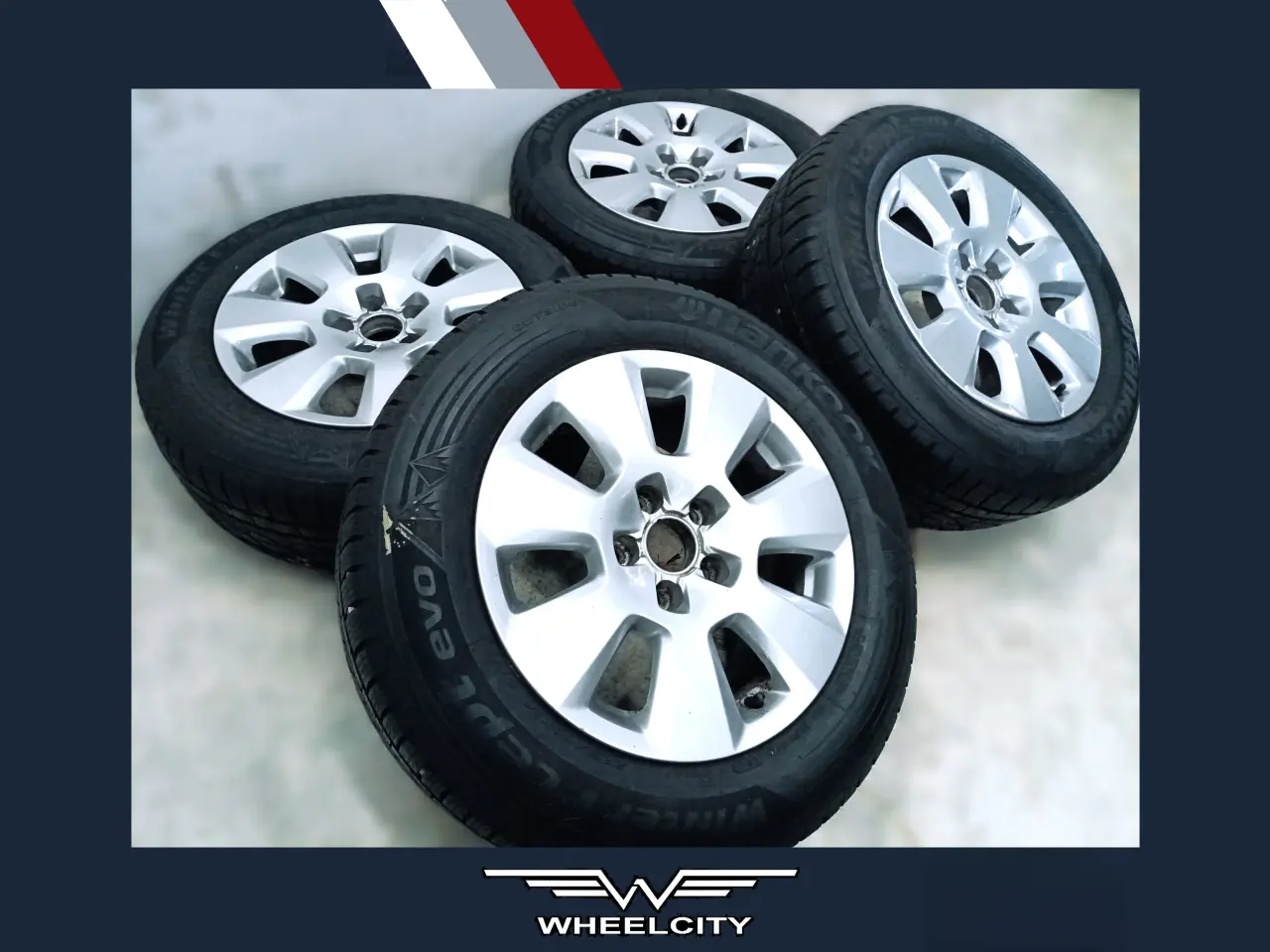 Billede 1 - 5x112 16" ET37 nav 66,5ø AUDI vintersæt 