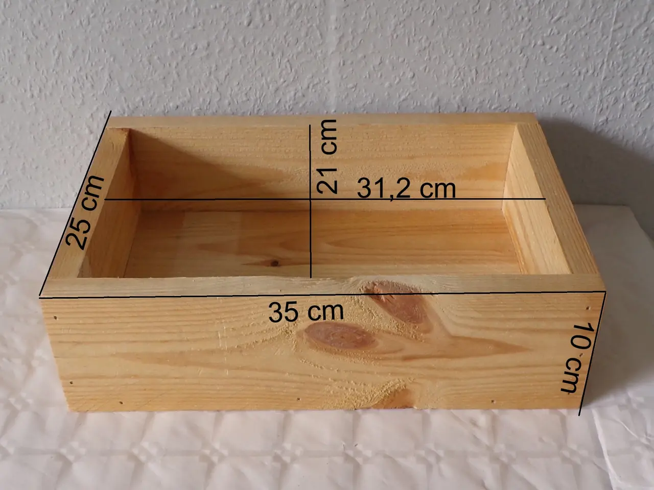 Billede 8 - Bakken er i genbrugstræ 35 x 25 cm