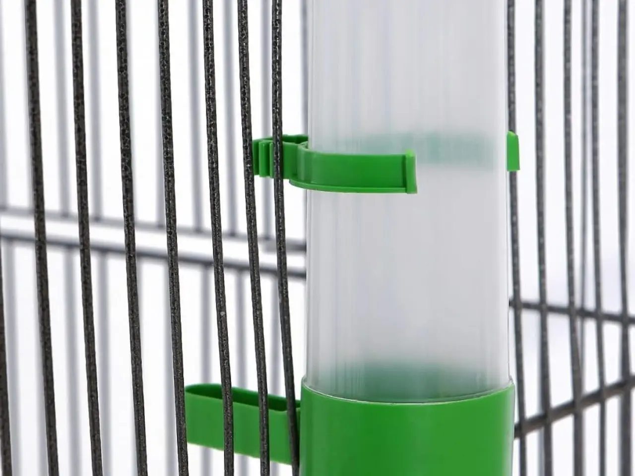 Billede 4 - Fuglebur med tag - sort stål, 66 × 66 × 155 cm