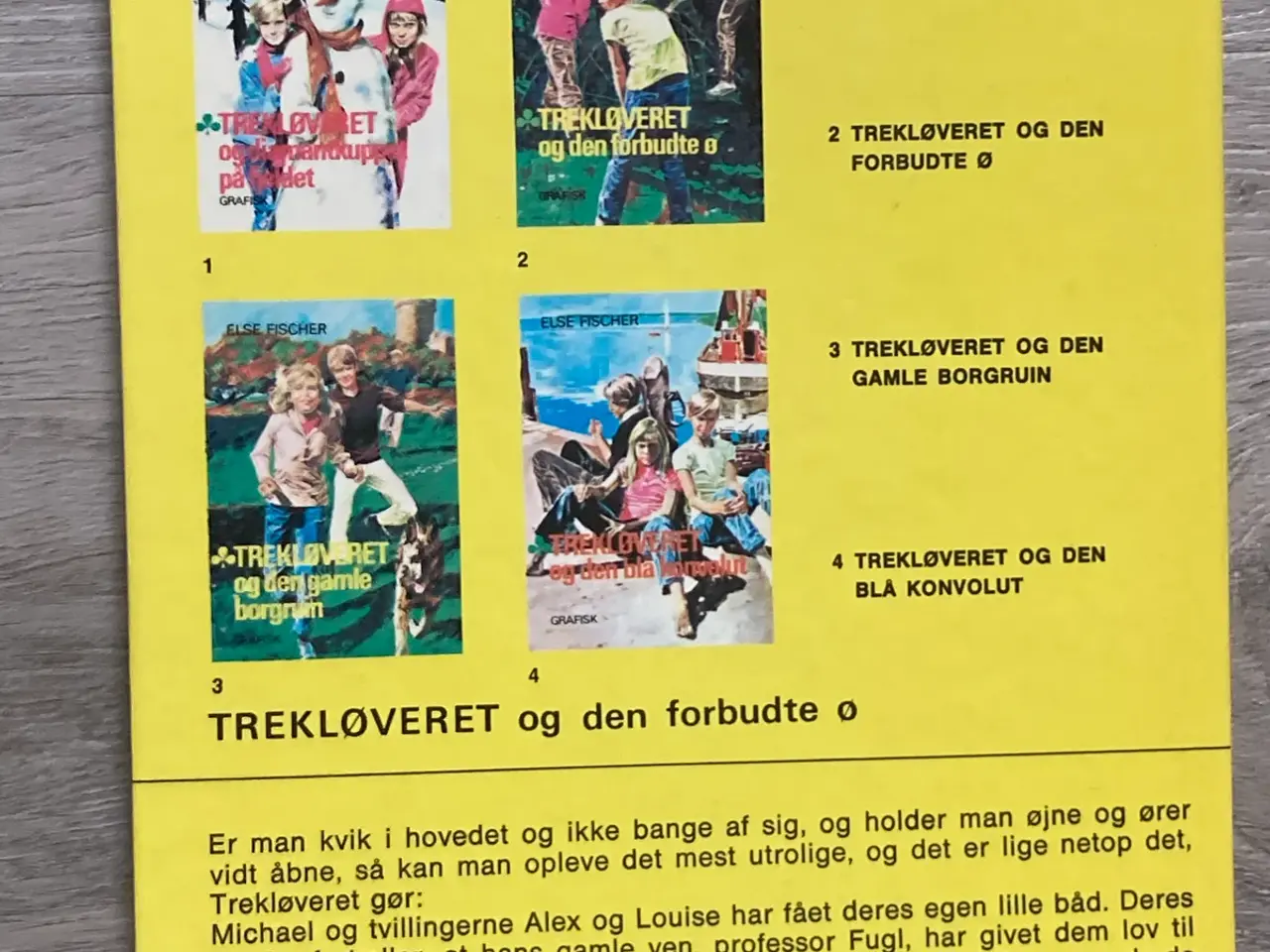 Billede 2 - Bog: Trekløveret og den forbudte ø