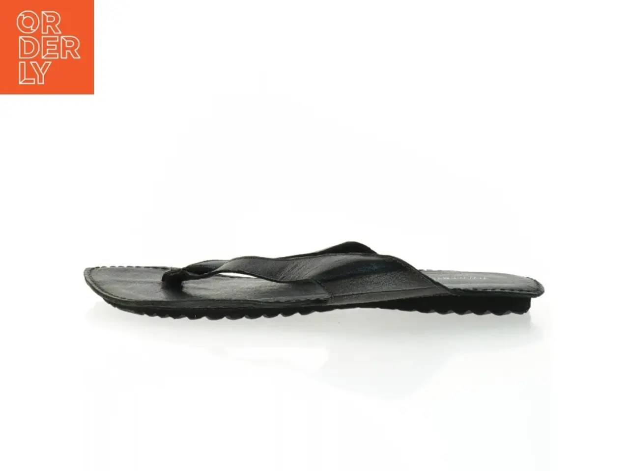 Billede 1 - Friis Sorte læderflipflops (str. 42)
