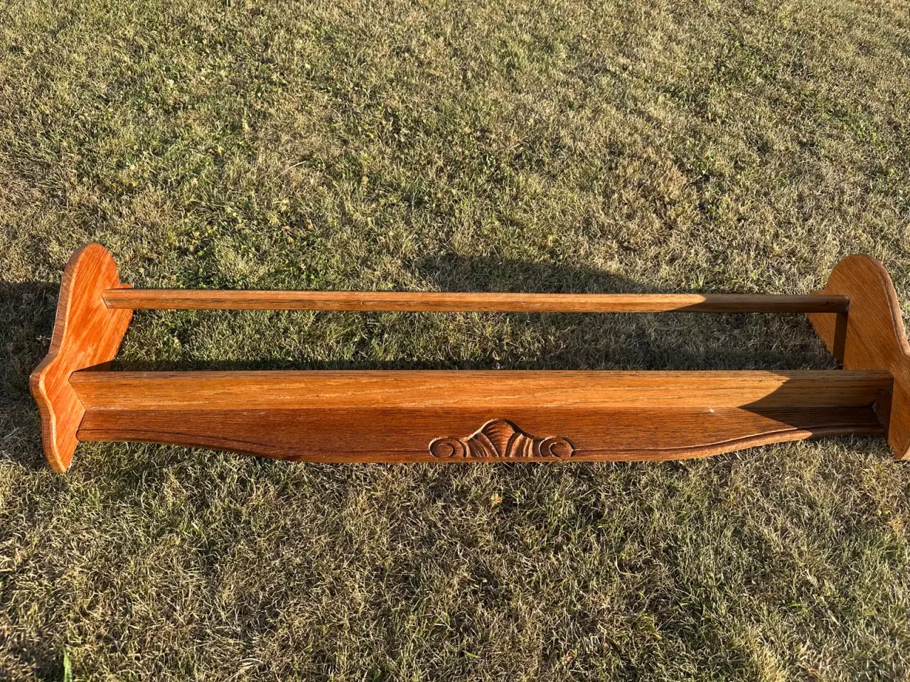 Billede 2 - Stor retro tallerkenrække / hylde i teak