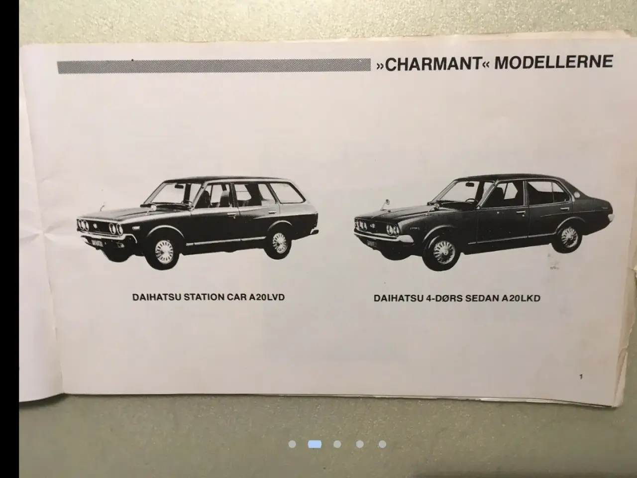 Billede 2 - Daihatsu Charmant instruktions bog, velholdt