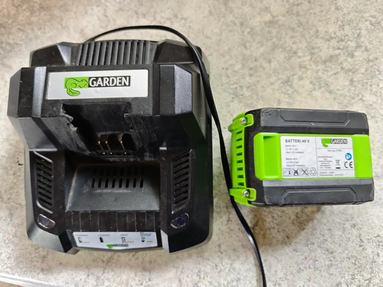 Billede 6 - Batteridreven græstrimmer - GARDEN