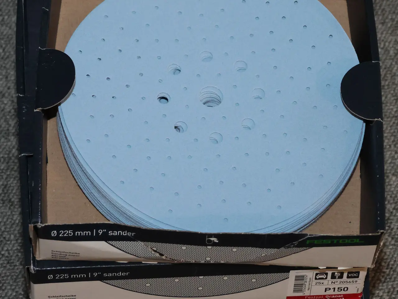 Billede 5 - Festool sandpapir, Ø225mm, P150, 25stk