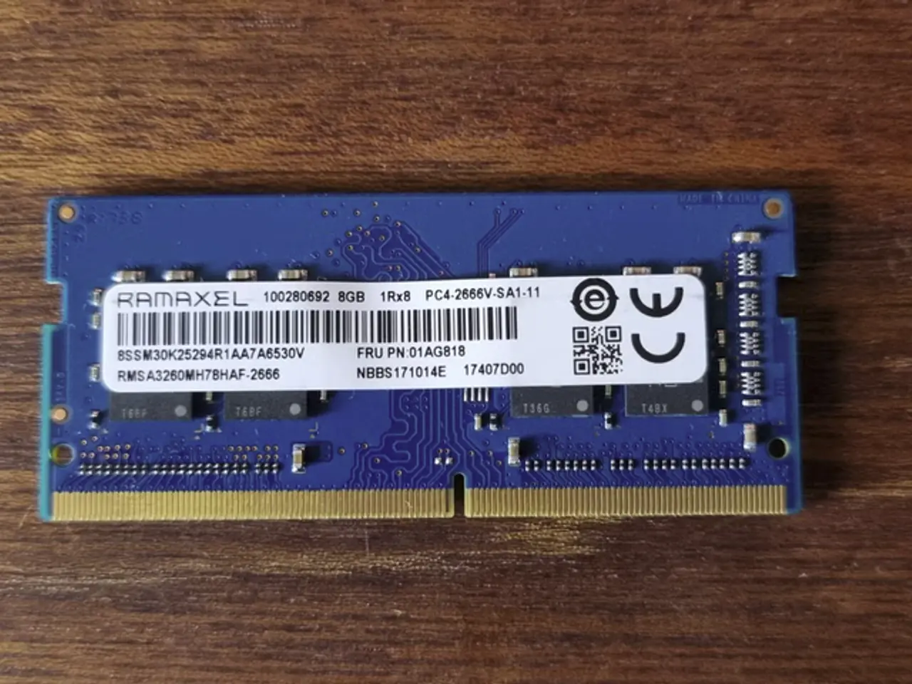 Billede 1 - RAMAXEL 8GB DDR4 2666MHz SO-DIMM Bærbar RAM