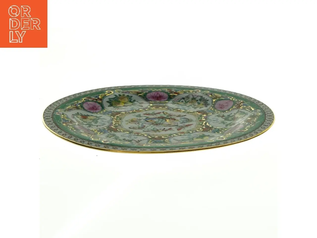 Billede 1 - Dekorativt kinesisk porcelænstallerken