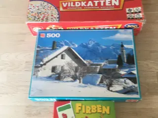 2 spil og 1 puslespil