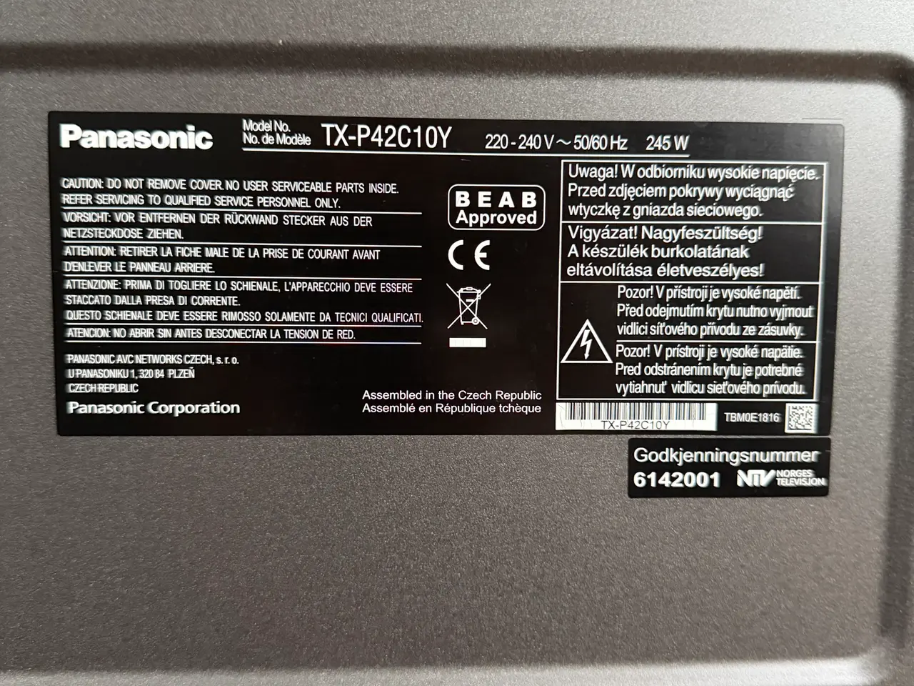 Billede 3 - Panasonic Plasma-Tv - Apple TV mm
