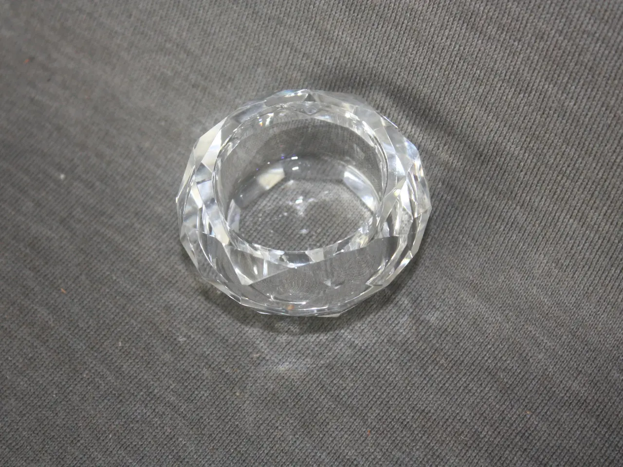 Billede 2 - Krystal fingersalt skål / saltkar diam 6,5 cm