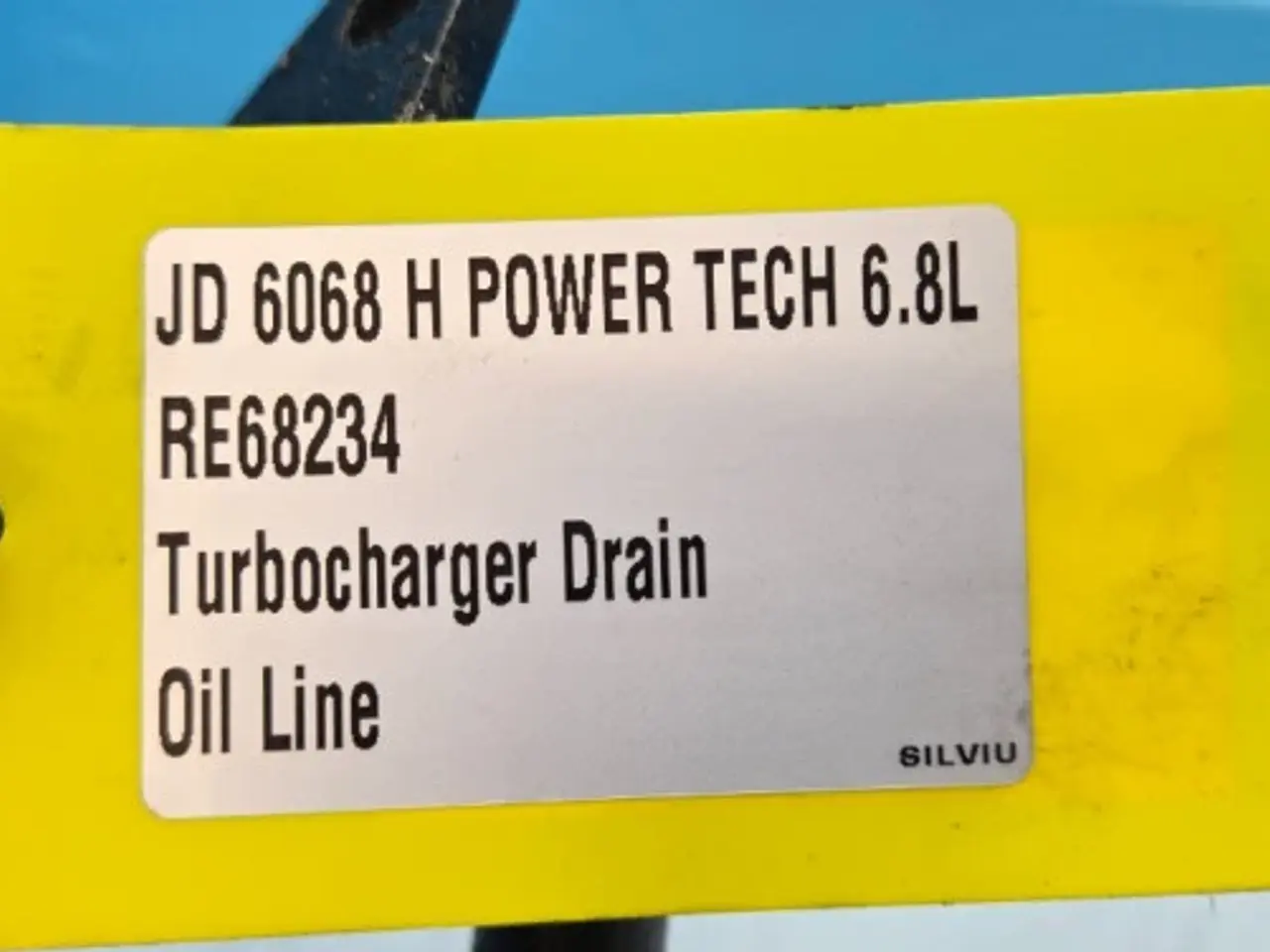 Billede 11 - John Deere  6068   Olieslange   RE68234