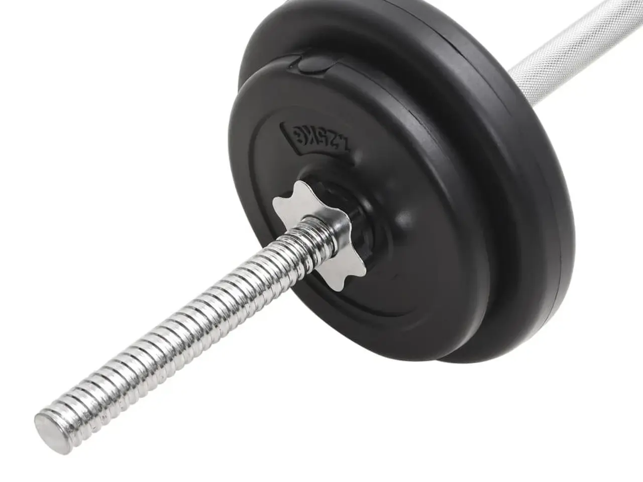 Billede 10 - Vægtstangssæt med håndvægte 30 kg - lige og curl stang