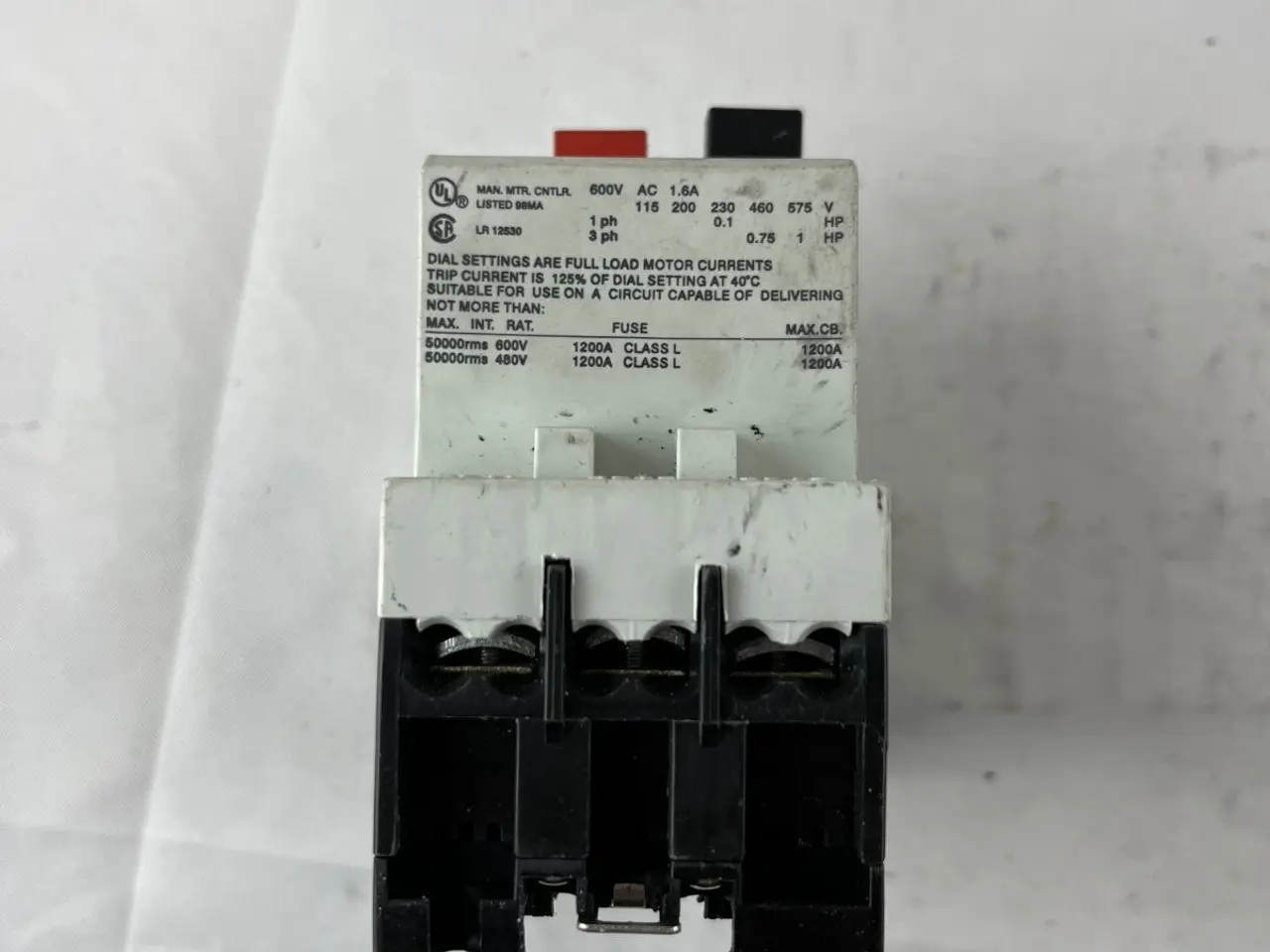 Billede 6 - AEG Mbs 25 Manual Motor Starter 1–1.6A 3‑Pole 600V