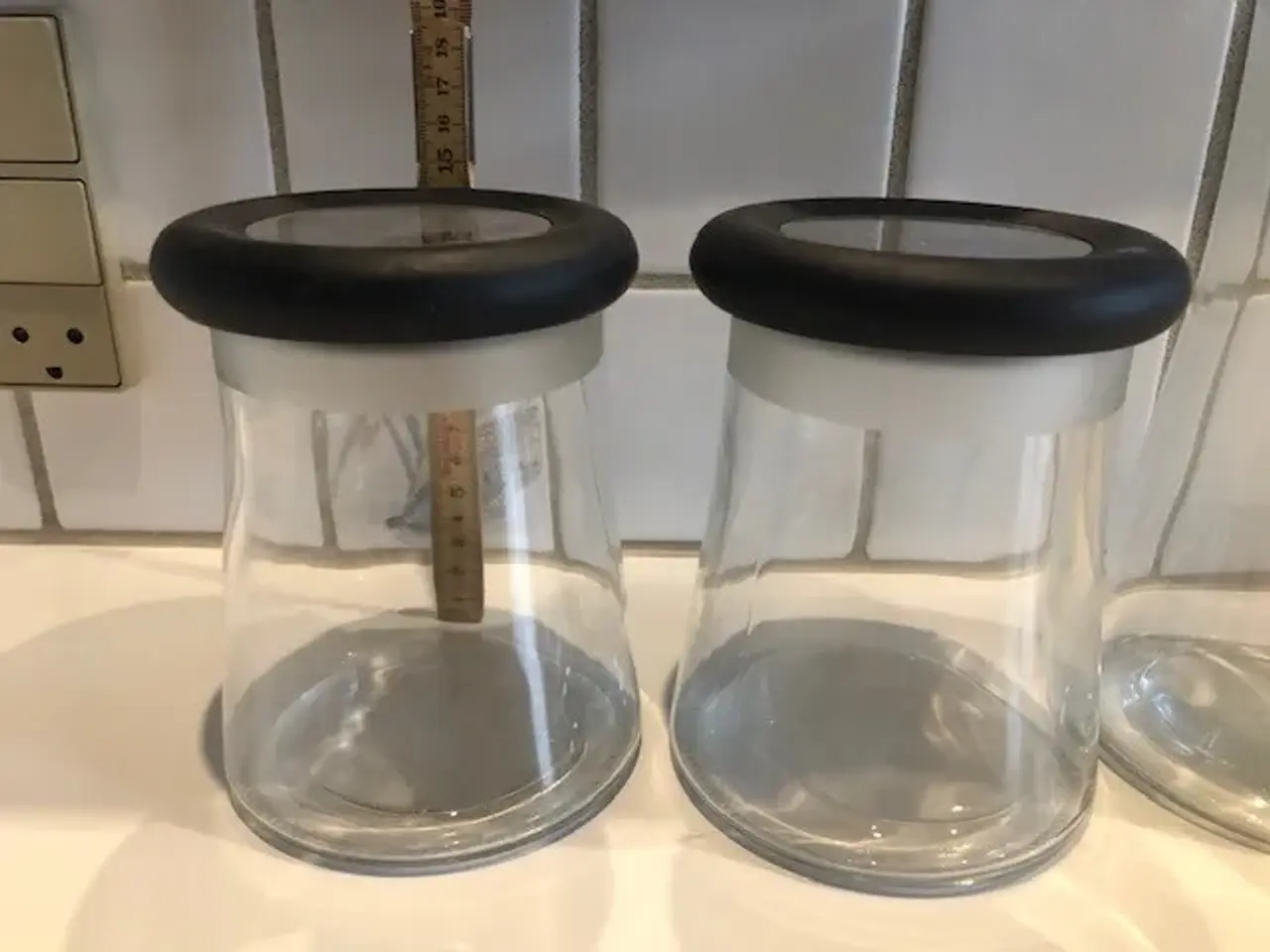 Billede 3 - Opbevaringsglas m. låg, 3 stk
