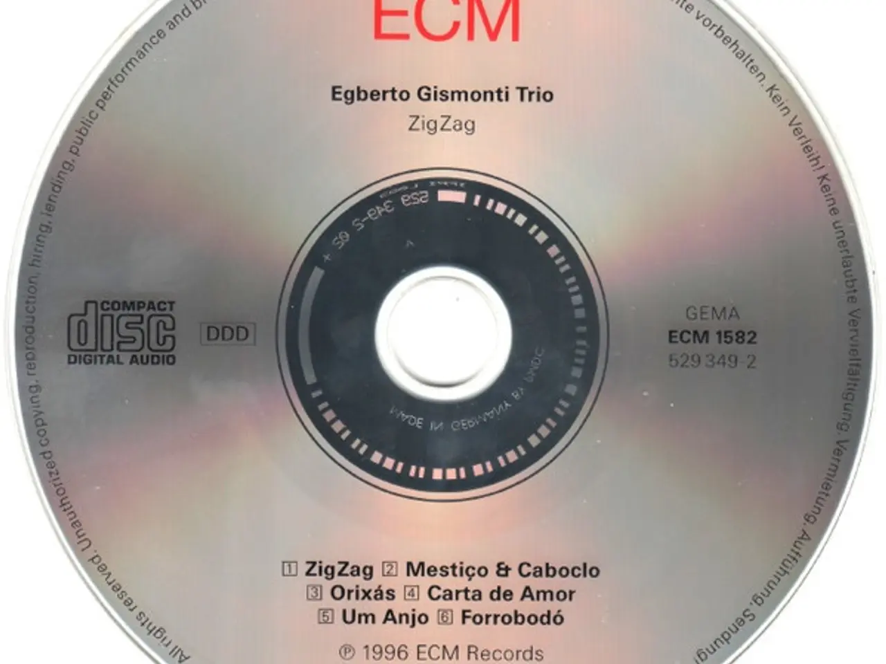 Billede 3 - Egberto Gismonti Trio – ZigZag – CD