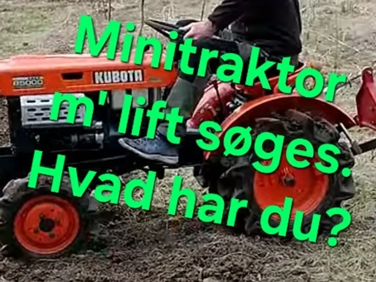 Billede 1 - Minitraktor med lift KØBES 