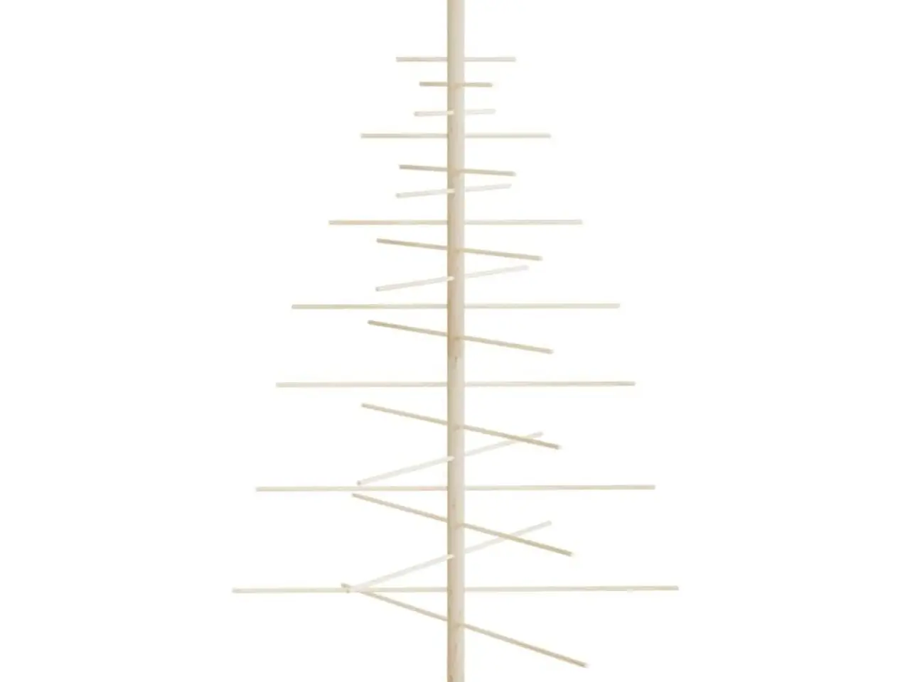 Billede 5 - Dekorativt juletræ 150 cm massivt fyrretræ