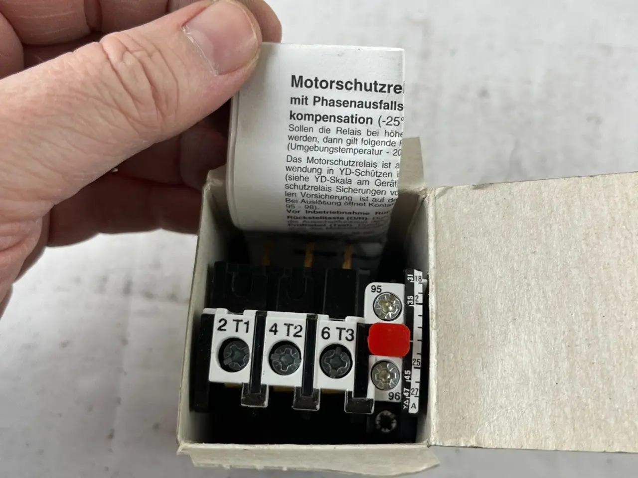 Billede 6 - Benedikt & Jäger U12/16E 2.7 Thermal Overload relæ