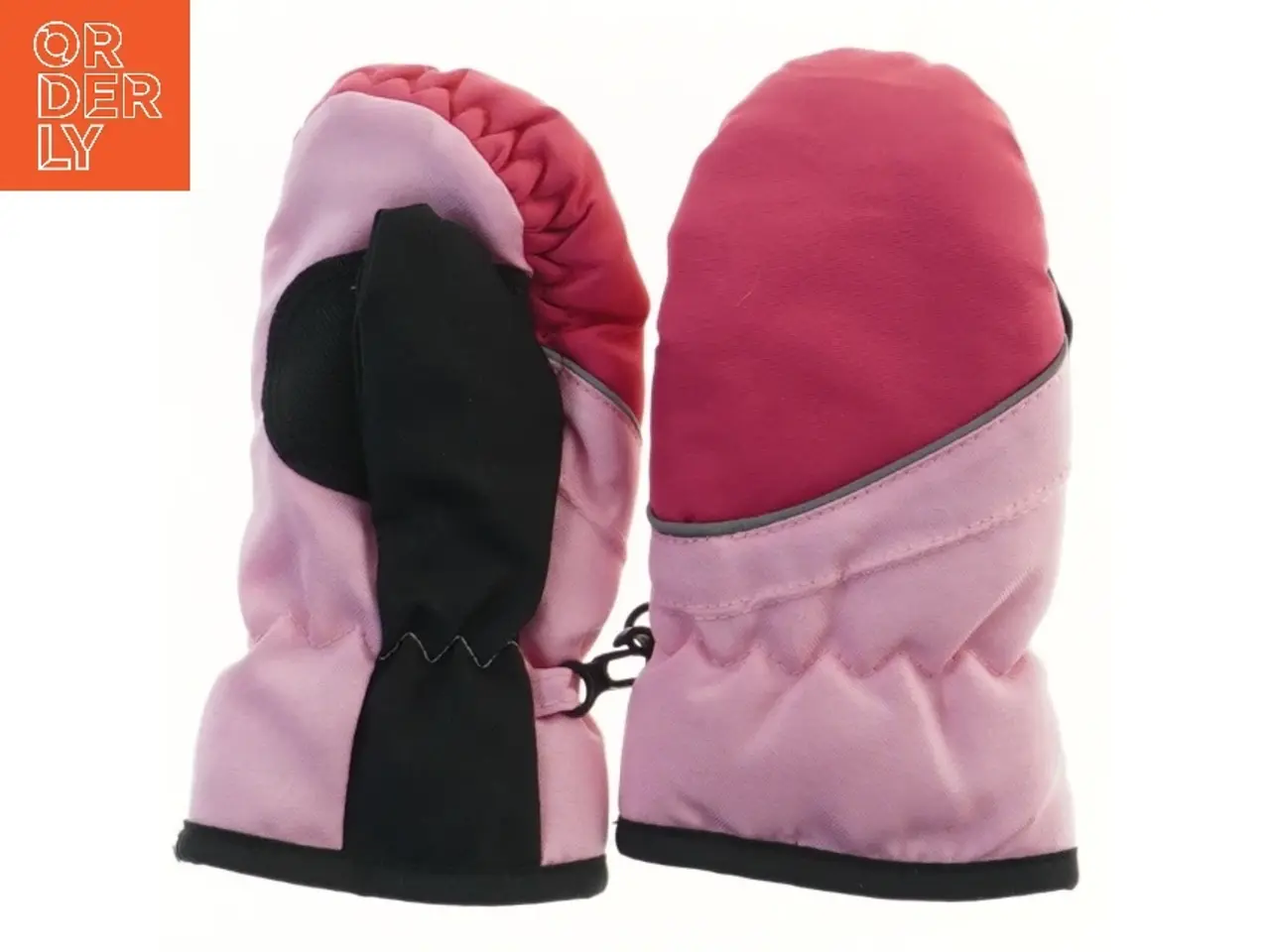 Billede 2 - Børnevotter i pink og sort (str. 17 cm)