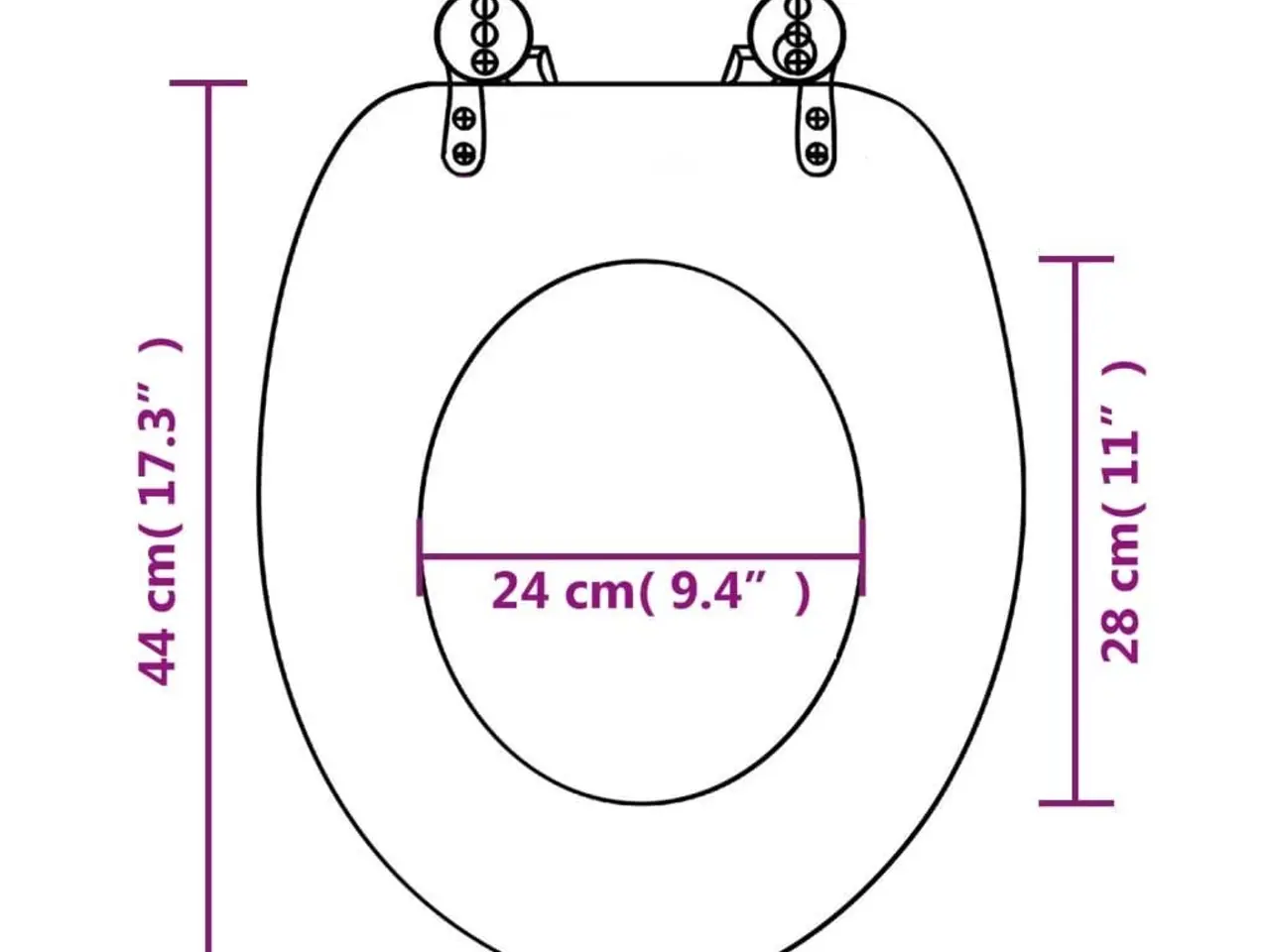 Billede 11 - Toiletsæde med soft close-låg i MDF - delfindesign