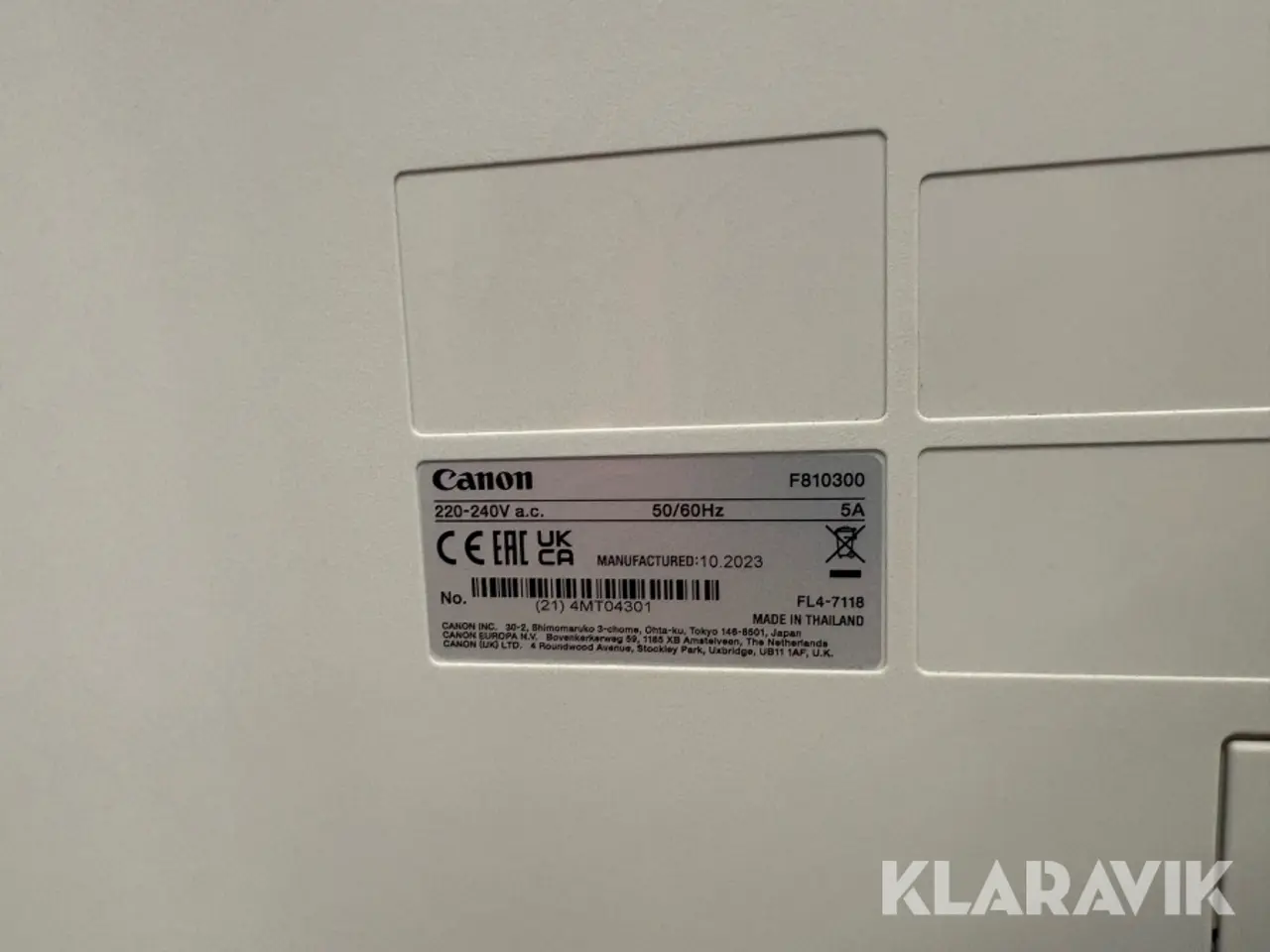 Billede 7 - Kopimaskine Canon IR ADV DX C3922i C3922i 4x550 kassetter