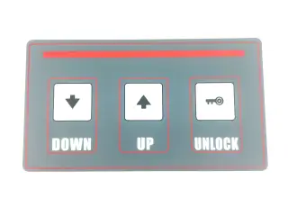 Tastatur folie for Launch 2 søjlet lift TLT-235 (reservedel)