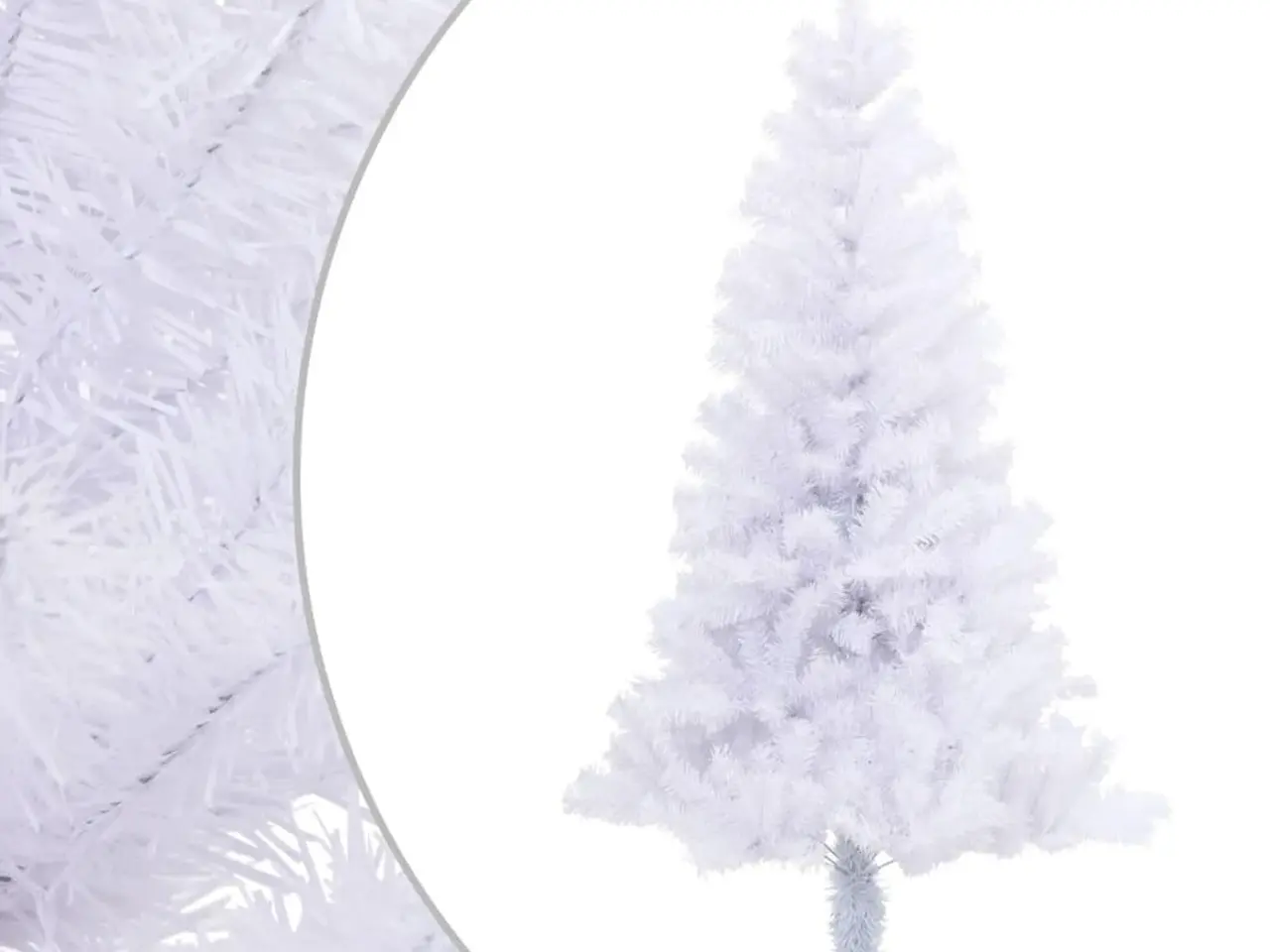 Billede 1 - Kunstigt juletræ med fod 120 cm - hvid