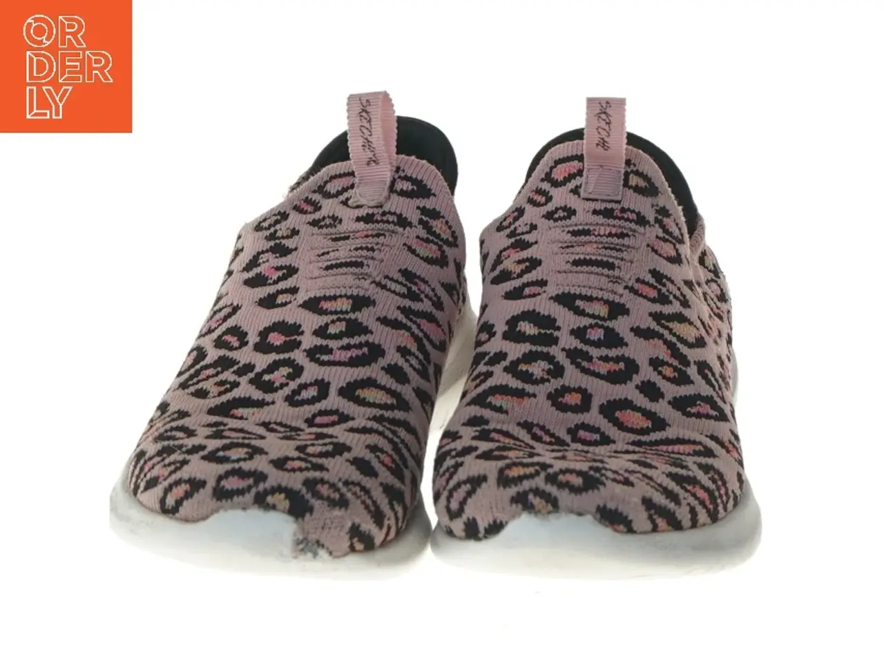 Billede 4 - Leopardmønstrede sneakers til børn fra Skechers (str. 22 cm)