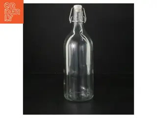 Glasflaske med patentlåg fra IKEA (str. 28 cm)