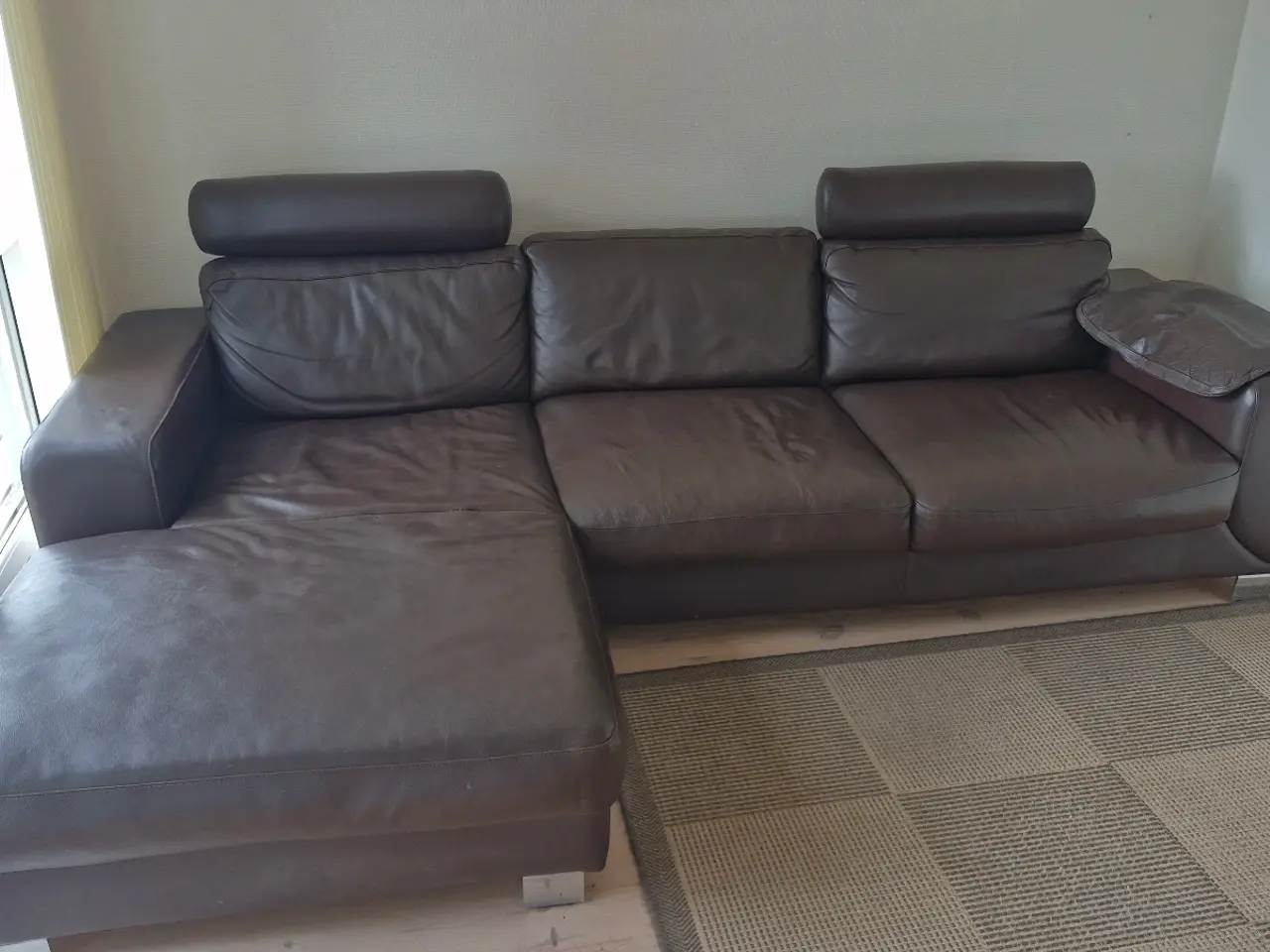 Billede 1 - Hjort/Knudsen lædersofa