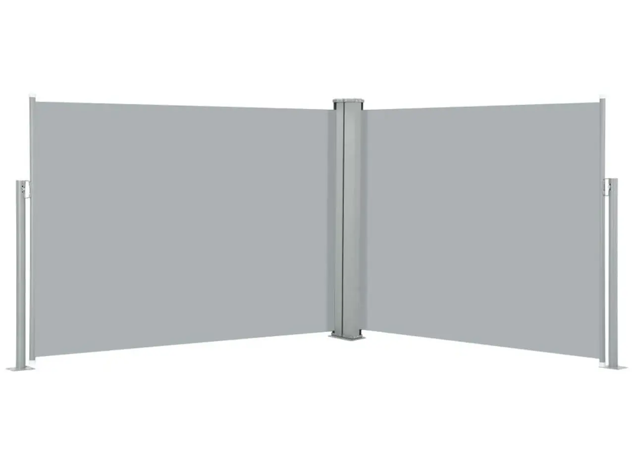 Billede 1 - Sammenrullelig sidemarkise 140 x 1000 cm antracitgrå