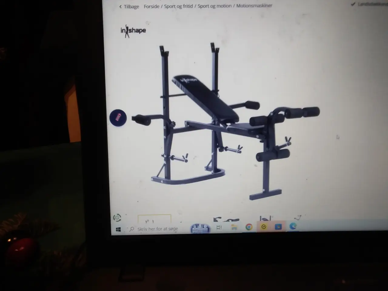 Billede 6 - fitnes bench + vægte under halv pris