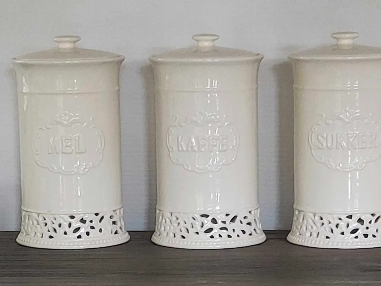 Billede 1 - Vintage keramik krukkesæt