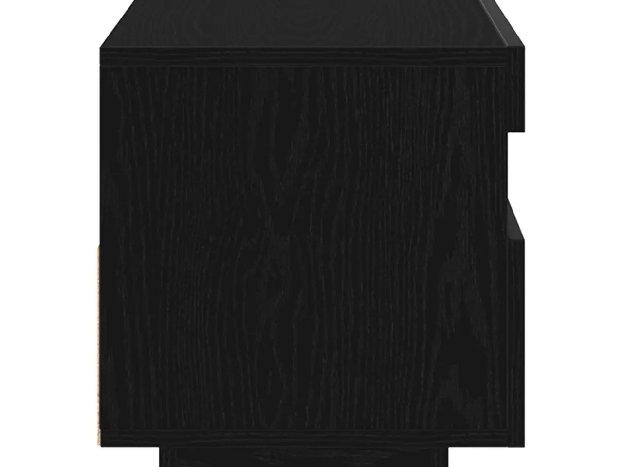 Billede 8 - TV-bord i sort eg 100 × 35 × 40 cm - konstrueret træ med LED