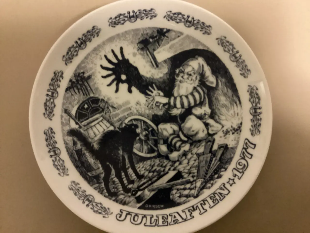 Billede 4 - 9 stk. Svane juleplatter håndlavede i Danmark 