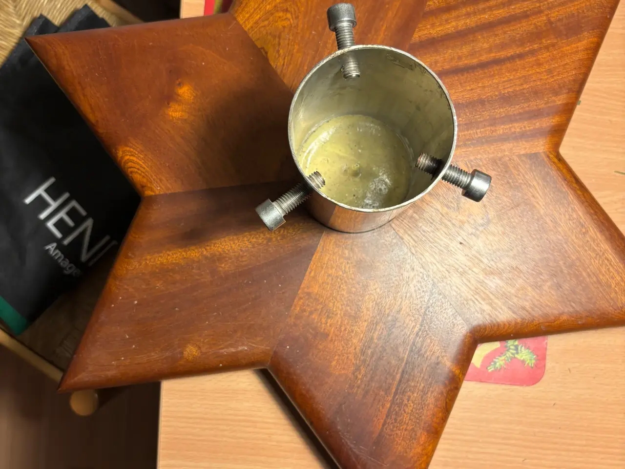 Billede 2 - GEORG JENSEN ,JULETRÆSFOD TEAKTRÆ 