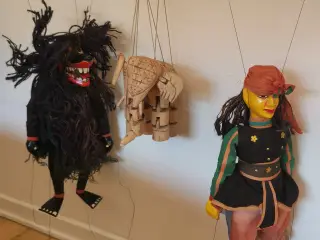 3 stk. Marionetdukker