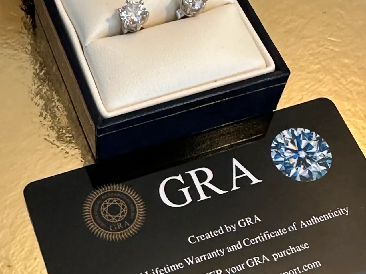 Billede 1 - Nye sølvørestikker med 1 eller 2 karat moissanite.