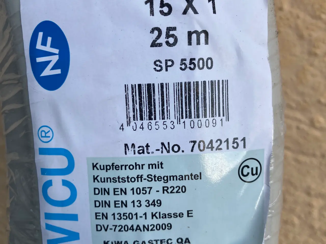 Billede 5 - Blødt kobberrør 10x1 mm på 25 meter rulle
