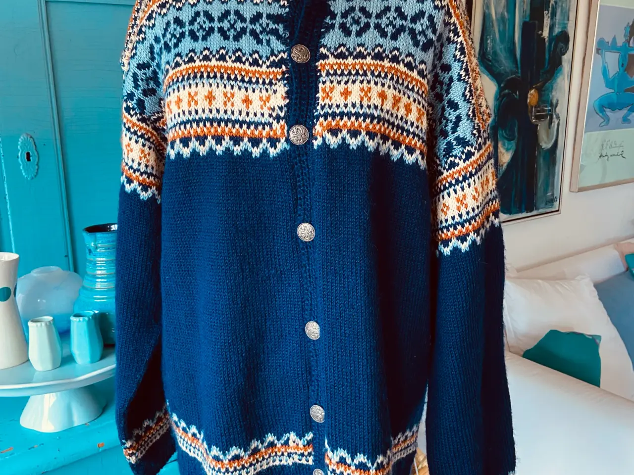 Billede 1 - Flot uld cardigan str 2XL