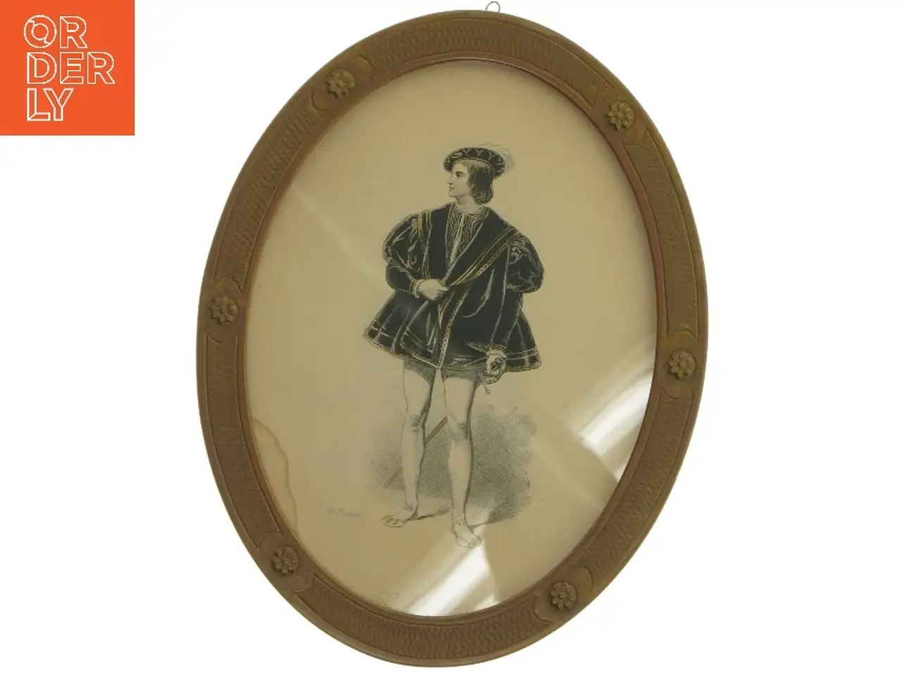 Billede 4 - Oval billeder i rammer (str. 23x17,5 cm)