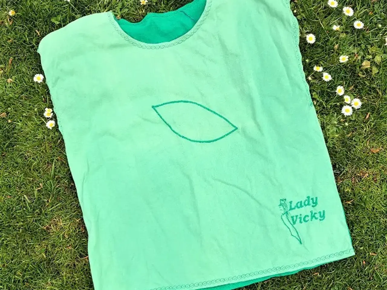 Billede 6 - GRØN T-SHIRT - unika med applikation
