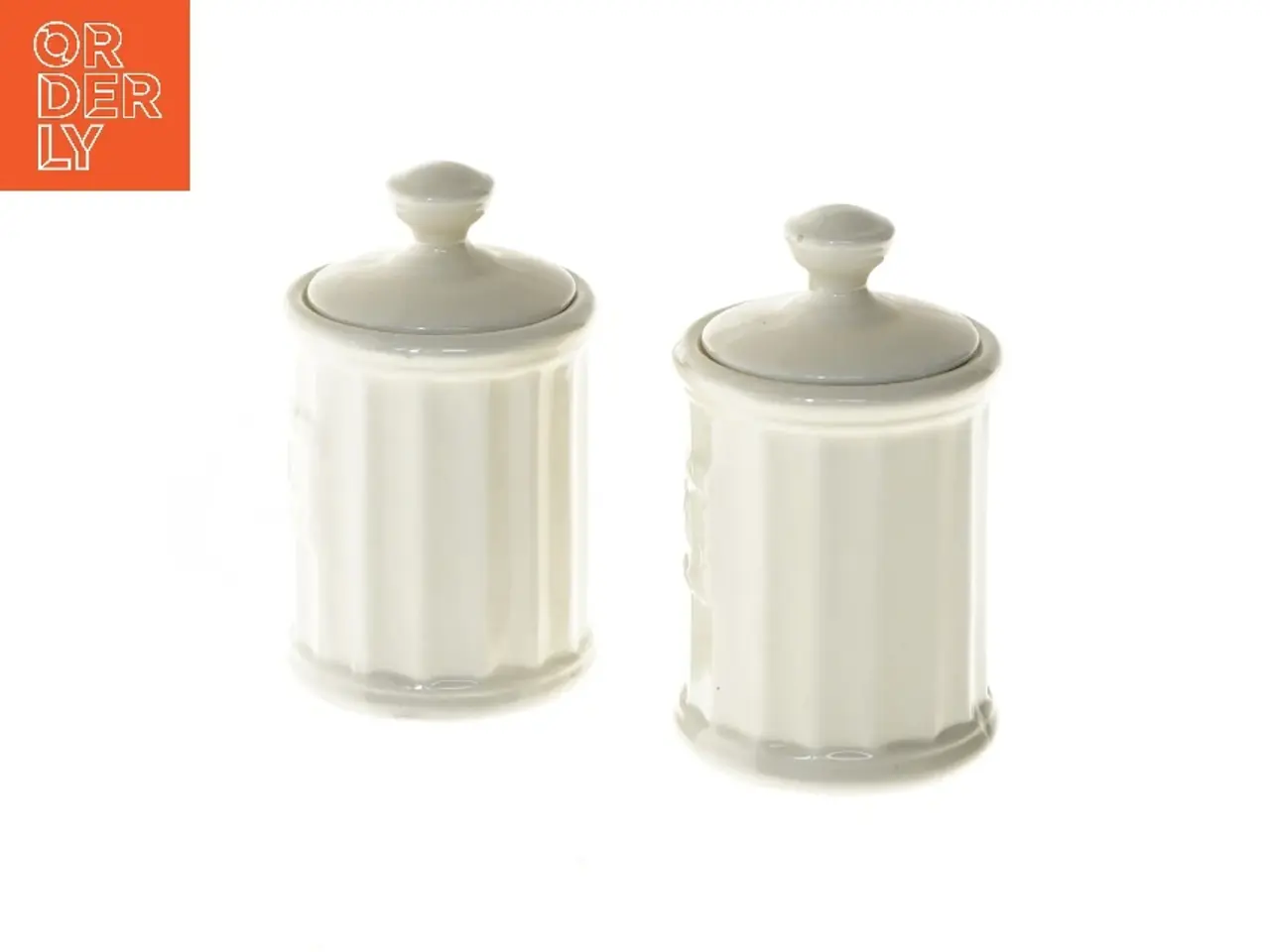 Billede 4 - Krydderibeholdere i porcelæn (str. Ø 6,5x11 cm)