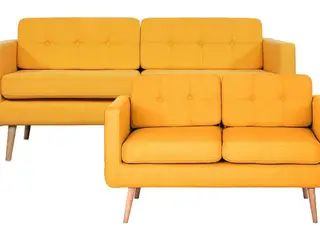 Novelty sofasæt 3+2 pers. - gul Inari 41