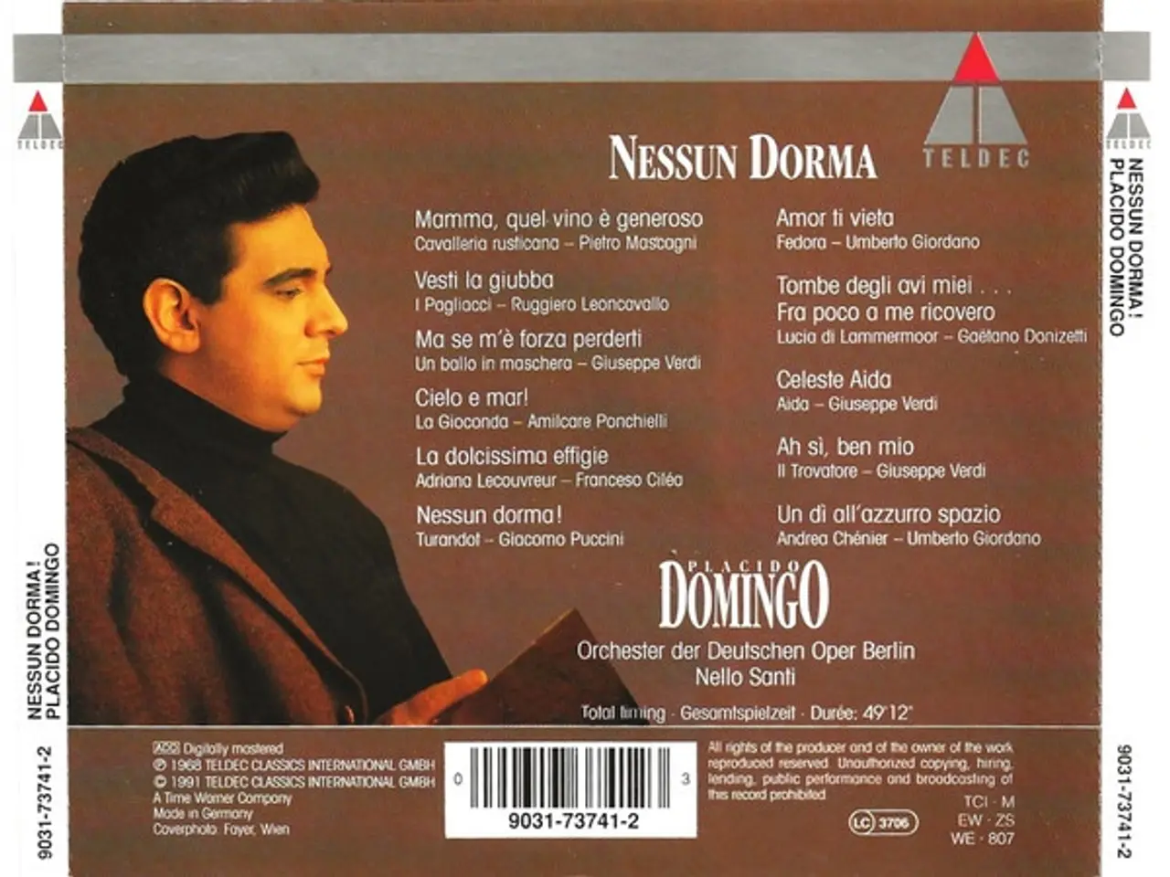 Billede 2 - Placido Domingo… – Nessun Dorma – CD