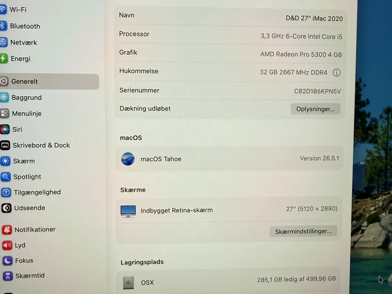 Billede 5 - iMac Retina 5k 27 tommer, 2020
