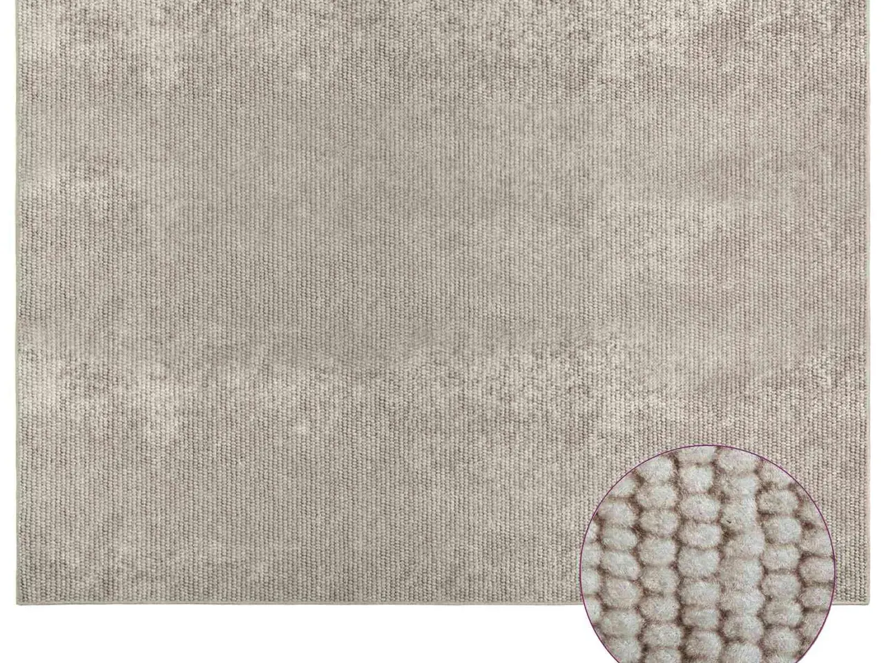Billede 3 - Gulvtæppe beige 300 x 400 cm - vaskbart