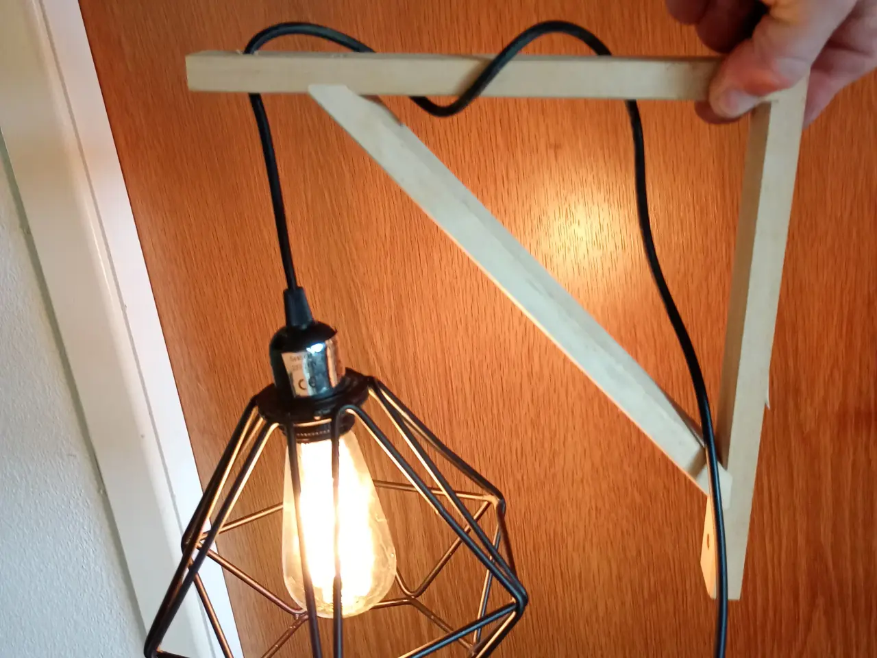Billede 1 - Lampe i træ